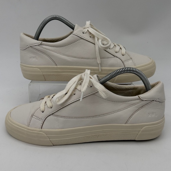 Madewell Shoes - Madewell MWL Women’s Sidewalk Low-Top Pale Parchment Leather Sneakers Size 8.5